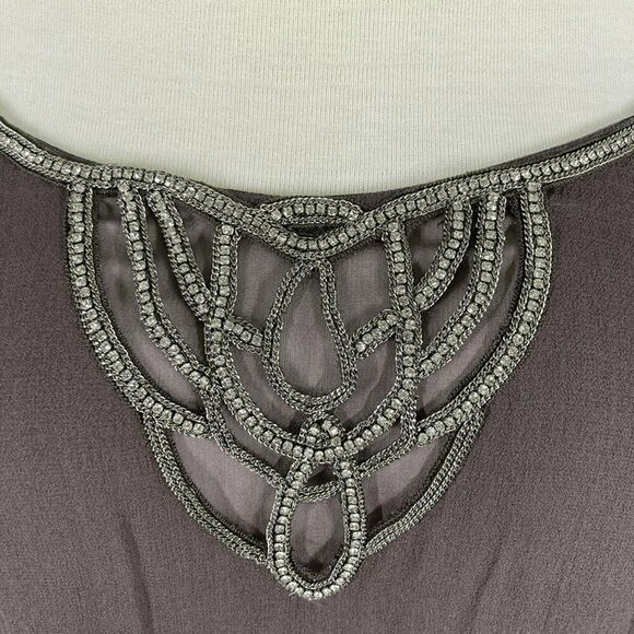 Stella McCartney M 40 Brown Slip Dress Crystal NWD Y2K does 20s VTG Gatsby $1295 - Picture 8 of 15